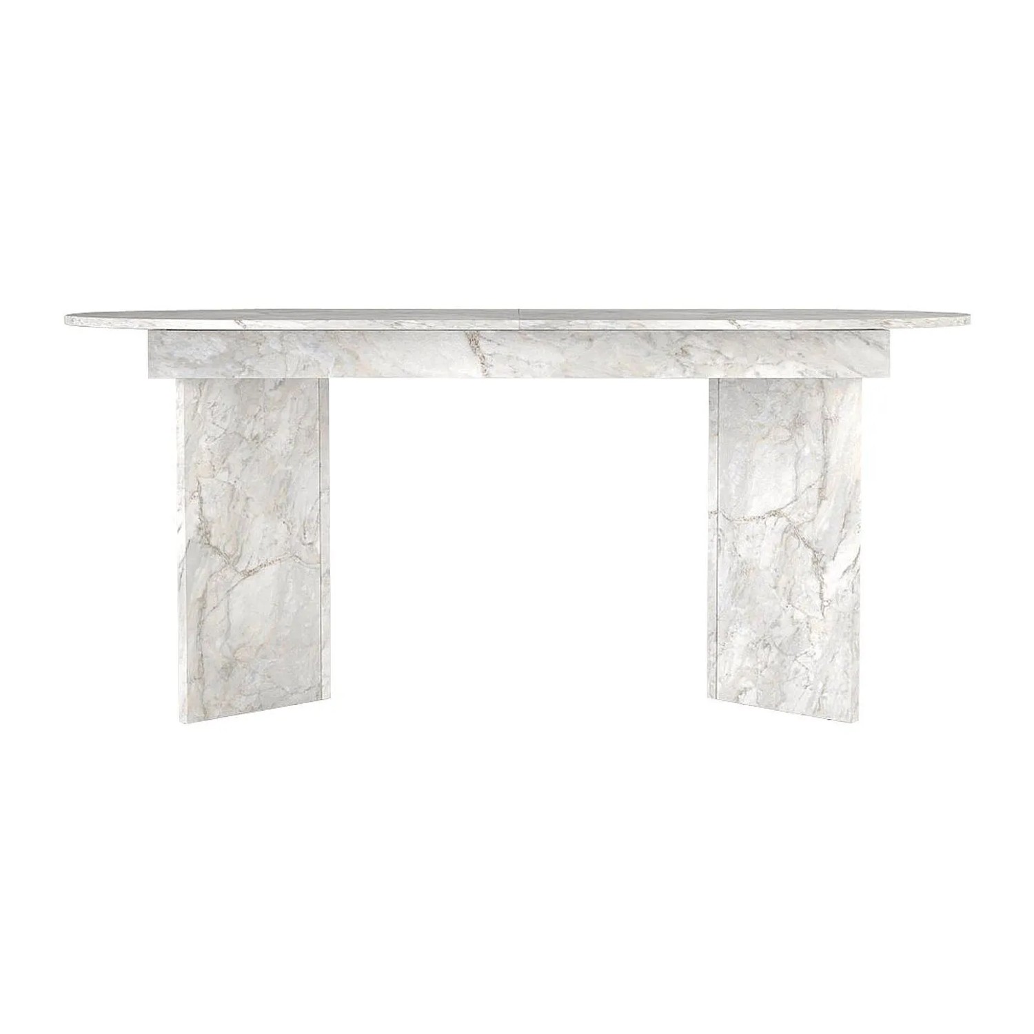 Vente-unique Esstisch Topania Weiß 180 cm  220 cm  260 cm