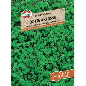 Samenpackung Sperli Gartenkresse Einfache Grüne, vitaminreich und schnellwüchsig.