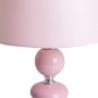 Rosa Näve Tischleuchte Araga aus Keramik, ca. 36 cm hoch. Design-Tischlampe für Wohnräume.