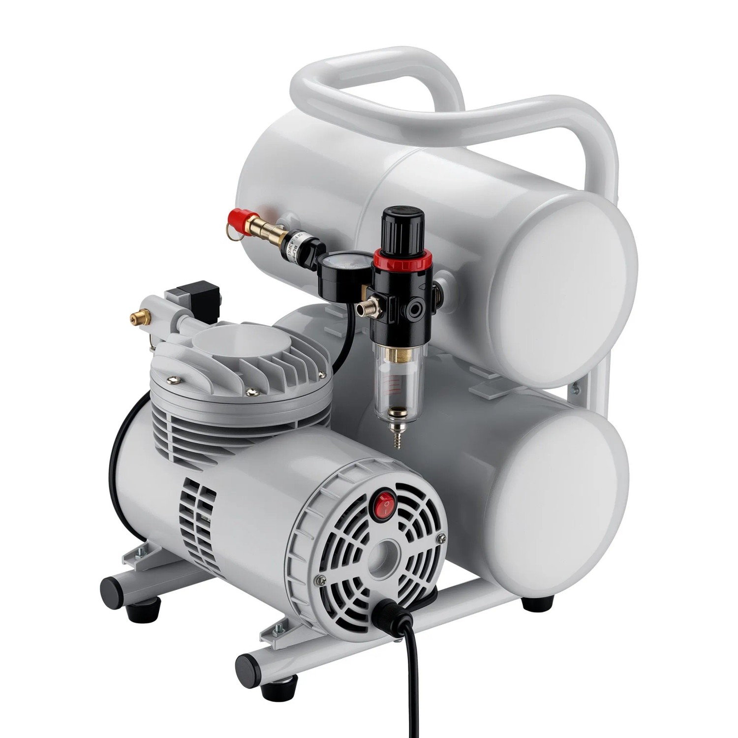 Wiltec Airbrush Kompressor As06T Luftkompressor 1/4Ps 65-69 L/Min 32Bar Design