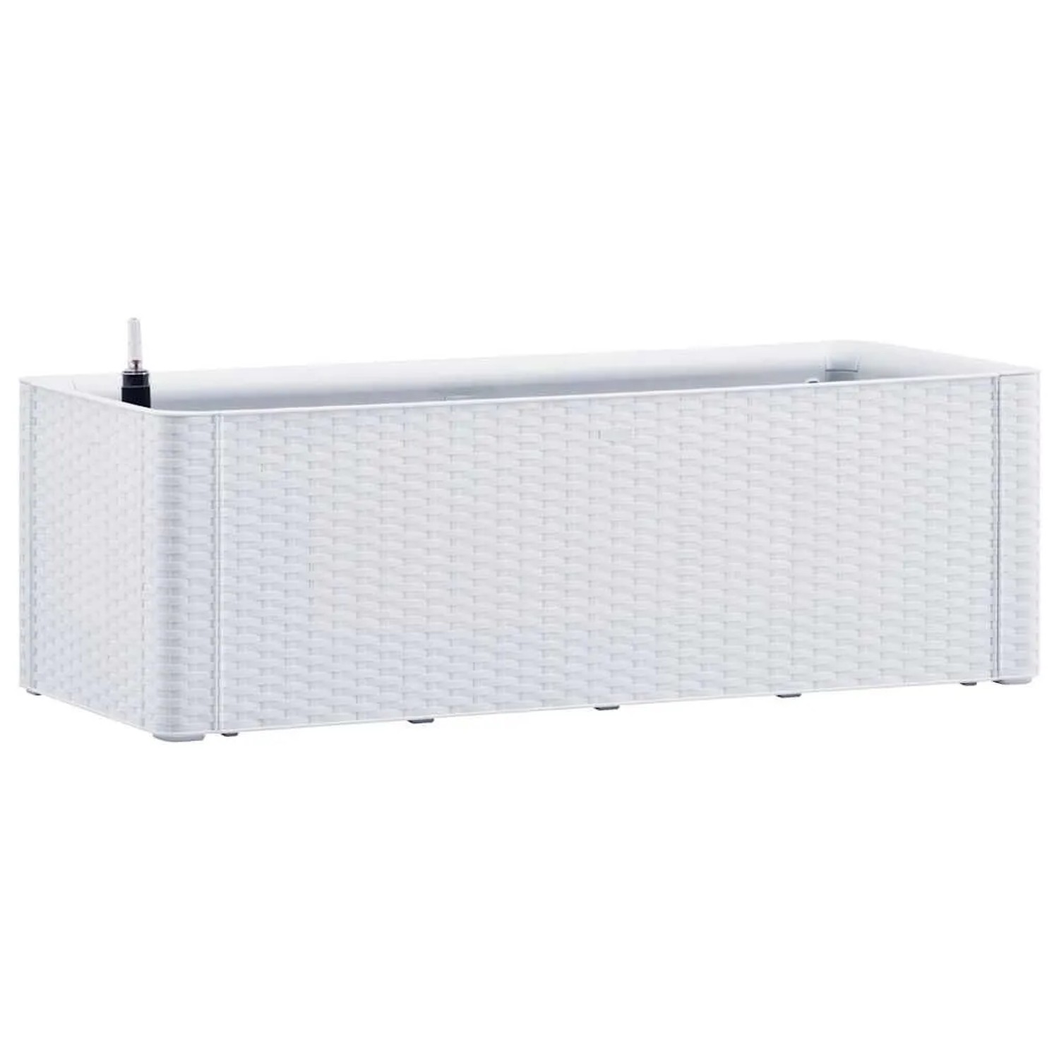 vidaXL Garten-Hochbeet mit Selbstbewässerungssystem Weiß 100x43x33 cm 313959