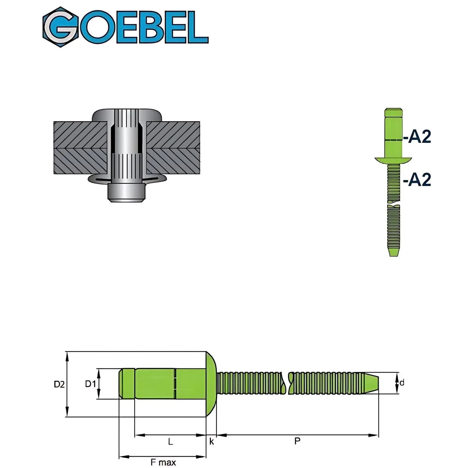 1000 Becherblindnieten 3,2 X 8,0 Mm – Alu/Stahl, Flachrundkopf, Dichtnieten, Für Metall- Und Holzkonstruktionen
