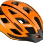Oranger Fischer Fahrradhelm Urban Sport Gr. S/M mit Visor und Belüftungslöchern.
