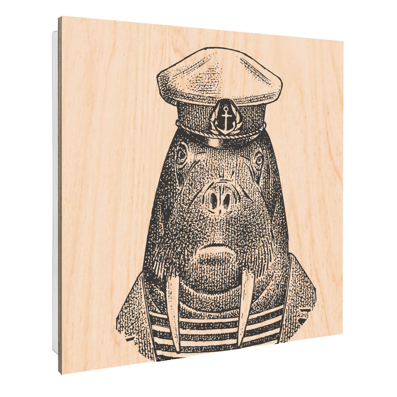 Banjado Großer Schlüsselbox Holz 30x30cm Weiß Scharnier Rechts 50 Haken Sch günstig online kaufen