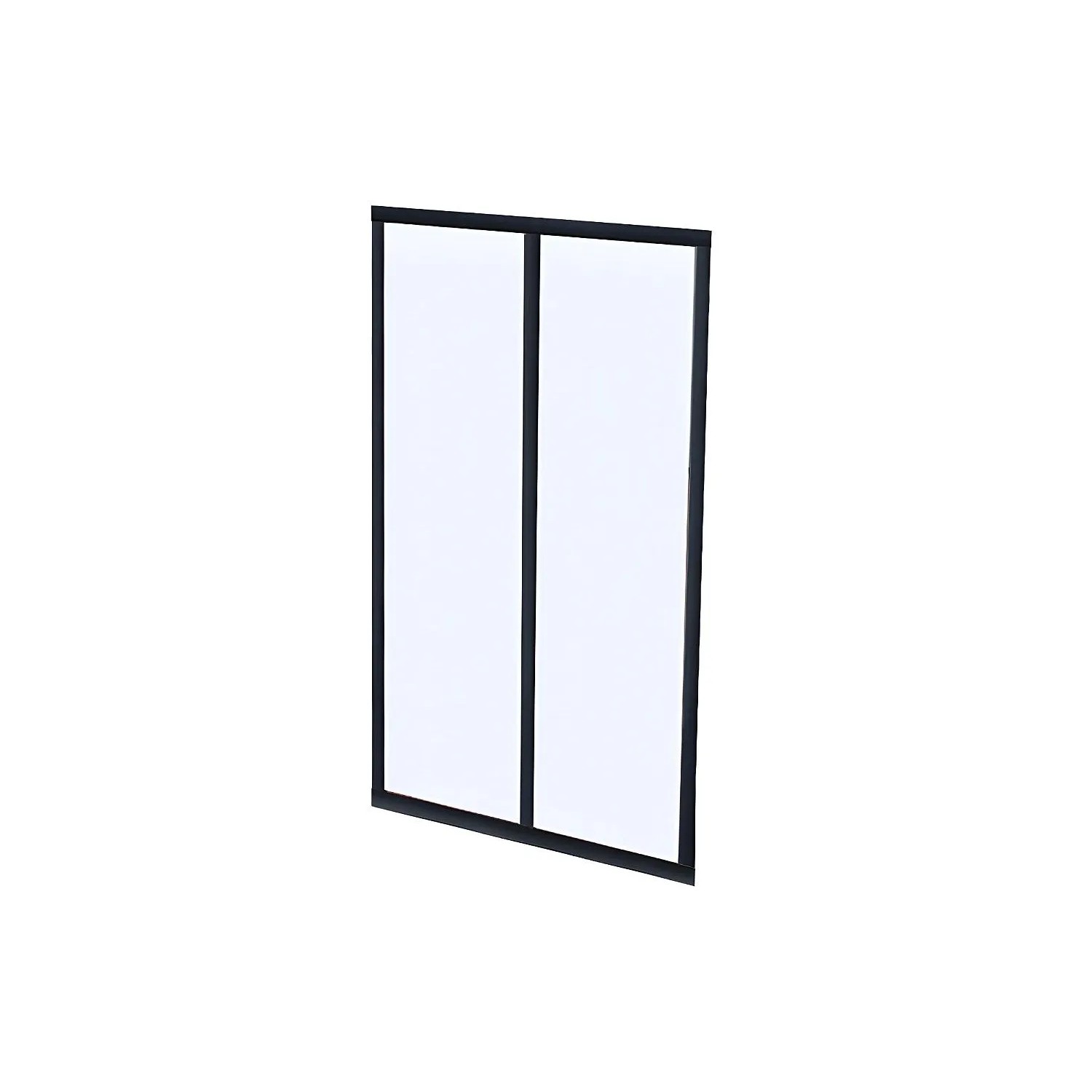 Vente-unique Glaswand Bayview Schwarz 60 cm