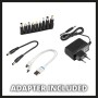 Einhell CE-JS 12 Power Bank: Adapter-Set mit Netzteil, USB- und Notebook-Adaptern für vielseitige Anwendungen.