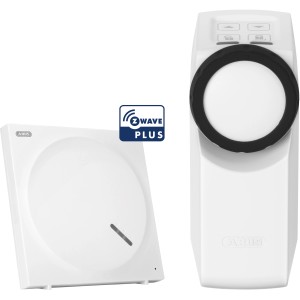 Abus Z-Wave Zutritts-Set HomeTec Pro in Weiß für schlüssellosen Zugang.