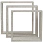 vidaXL Würfelregale 3 Stk Betongrau 326721_4