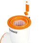 Bestway Flowclear Poolskimmer, Einhängeskimmer für Aufstellpools, weiß/orange.