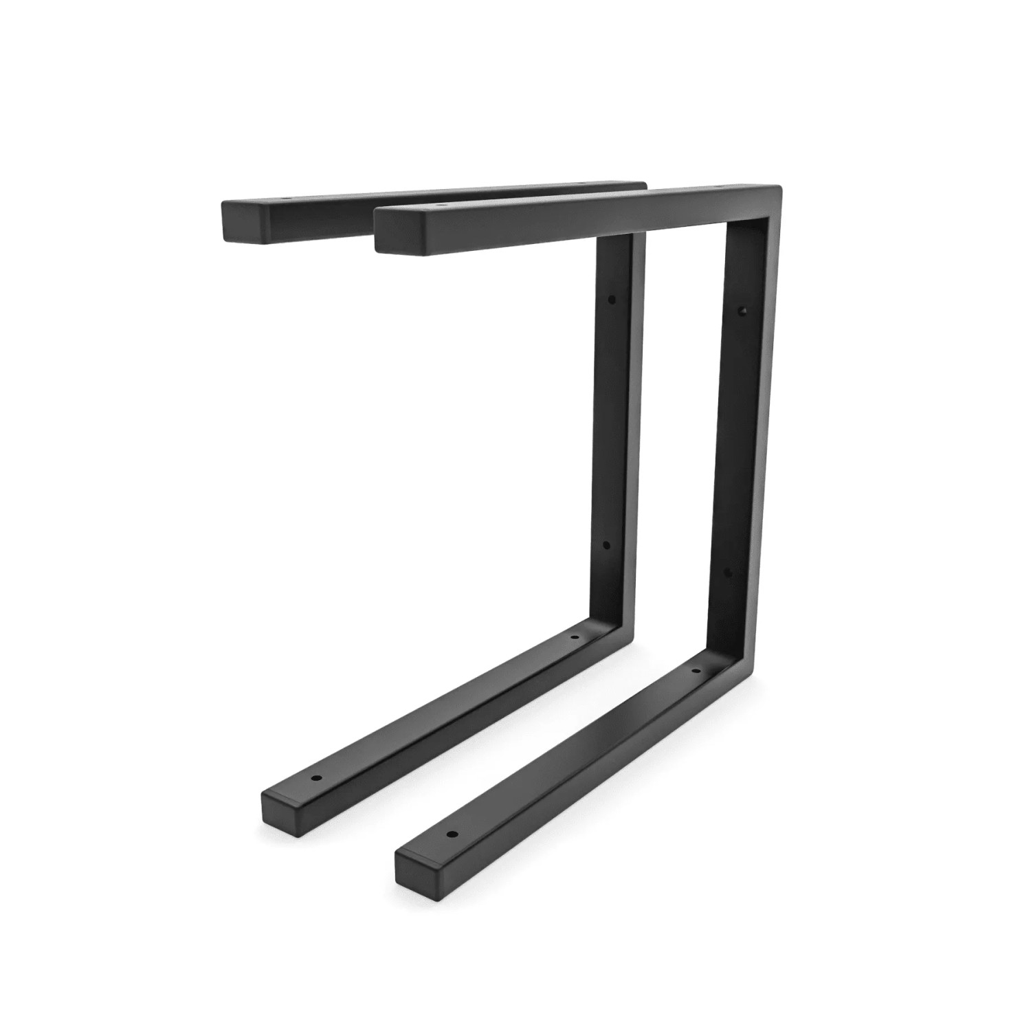 HEVVA Schwerlast Regalhalter ERLENBERG 35 cm Tiefe 2er Set Schwarz