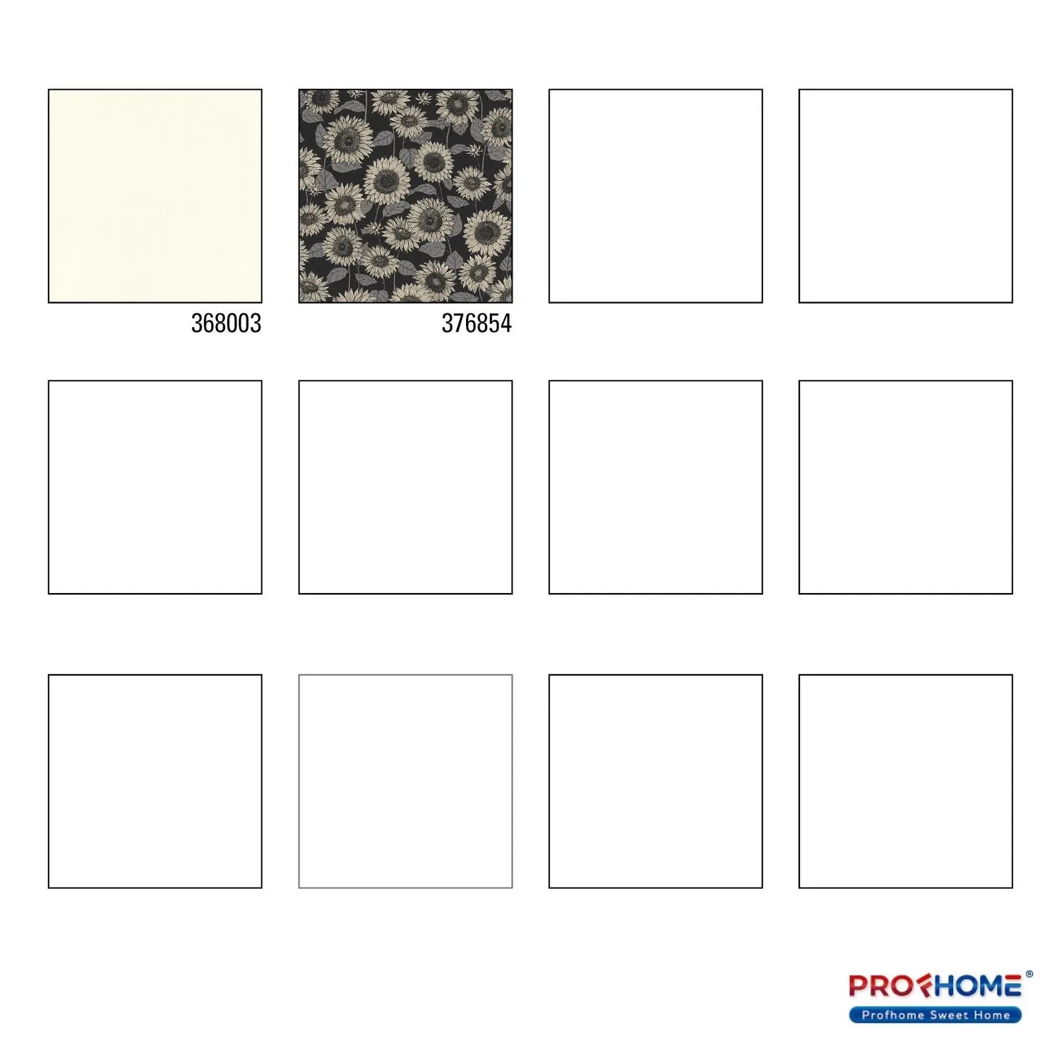 Muster der PROFHOME Vliestapete 368003-GU Uni Matt Creme.