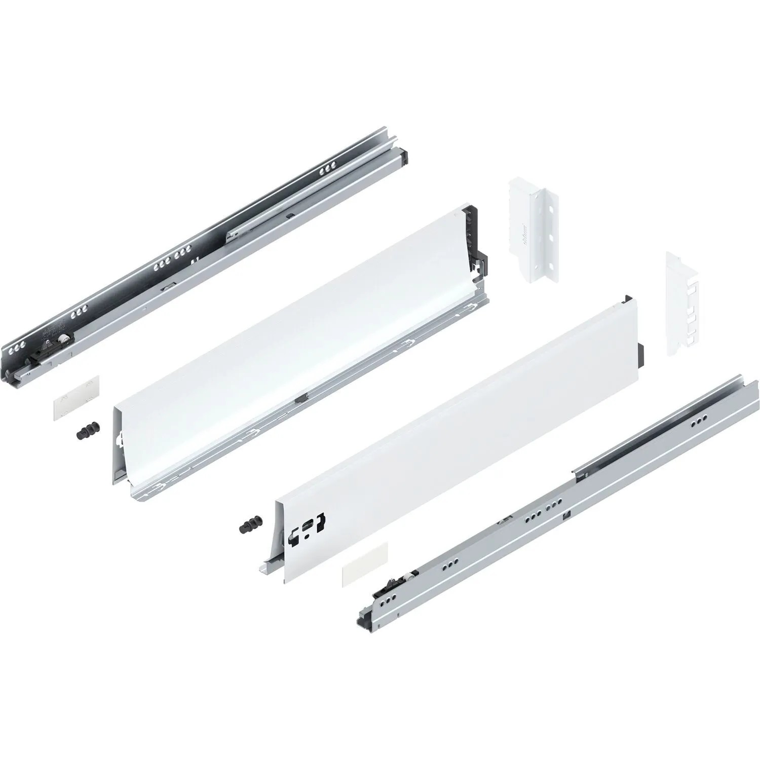 Blum Tandembox antaro K Vollauszug Blumotion 600 mm 30 kg Seidenweiß 1 Paar