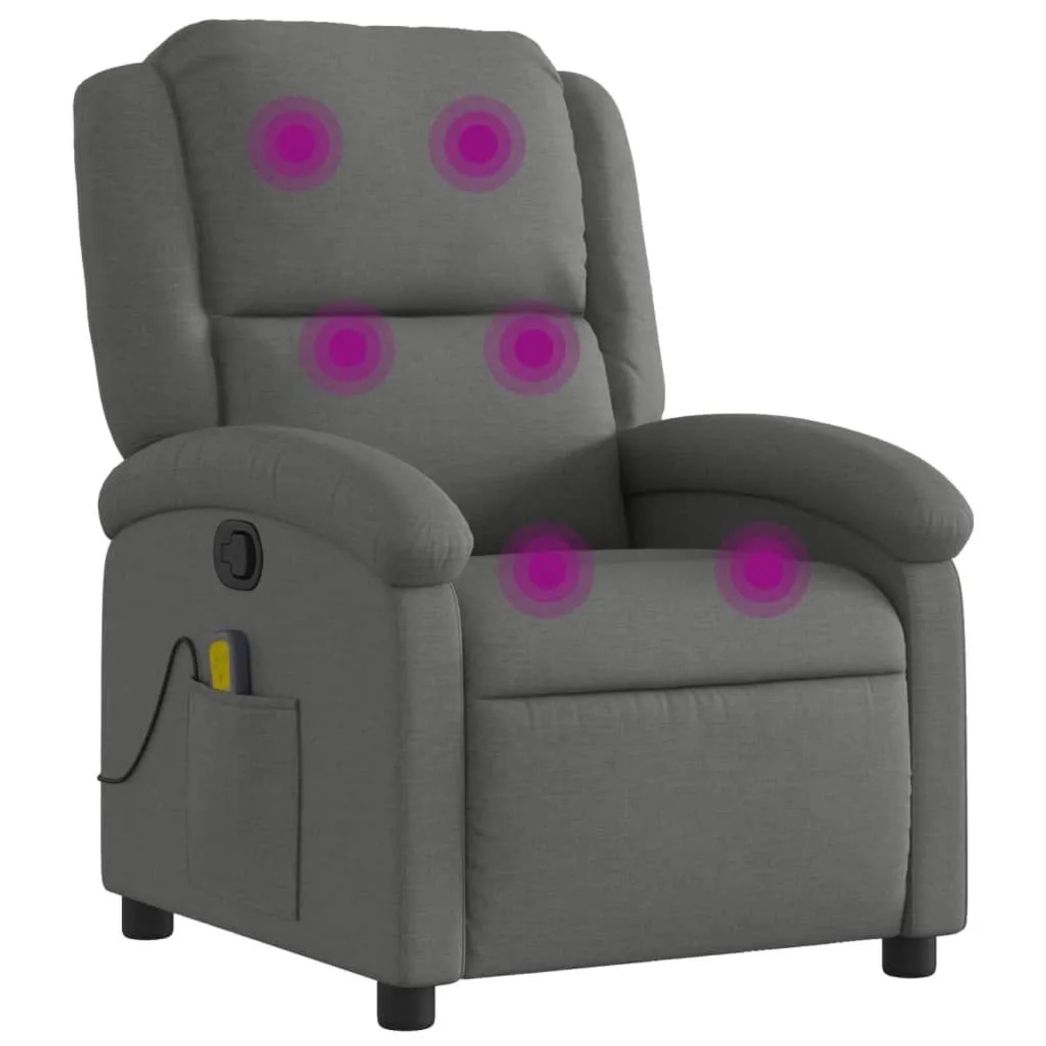 vidaXL Massage-Relaxsessel Stoff Dunkelgrau 3205417 günstig online kaufen