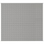 Graue vidaXL Gewichtsdecke (200x220 cm, 13 kg) mit quadratischer Steppung.