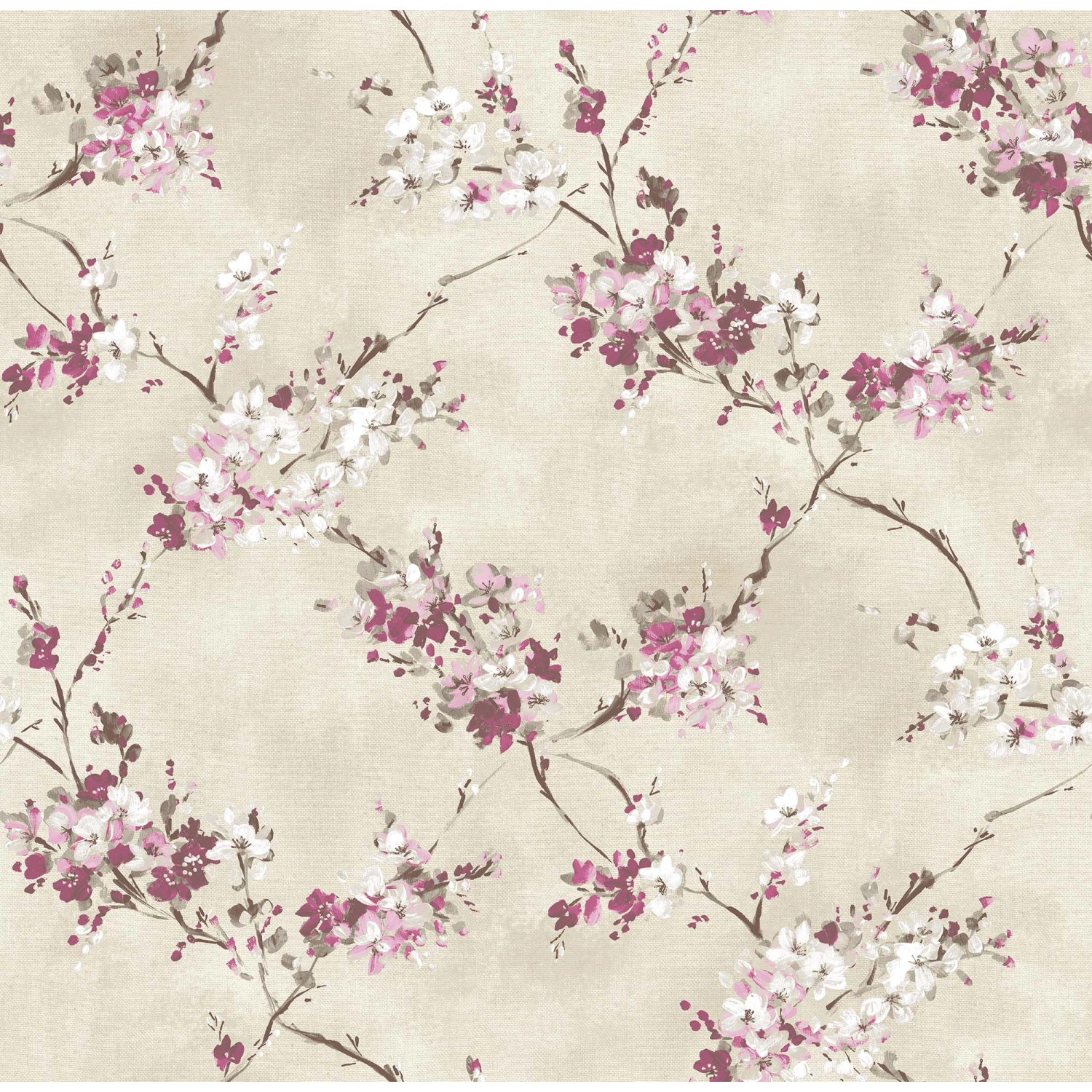 Sanders & Sanders Tapete Blumen Beige Und Rosa 53 Cm X 10 M - 640384 günstig online kaufen