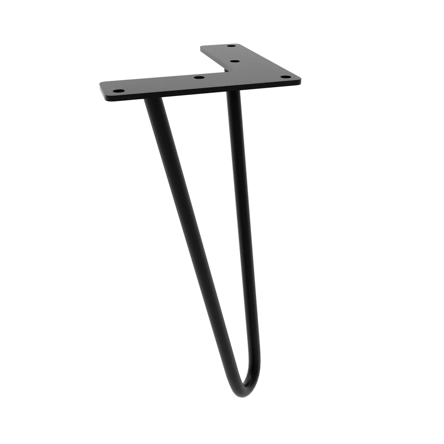HEVVA Möbelbein NEAPEL 25 cm Hoch 1 Stück Schwarz