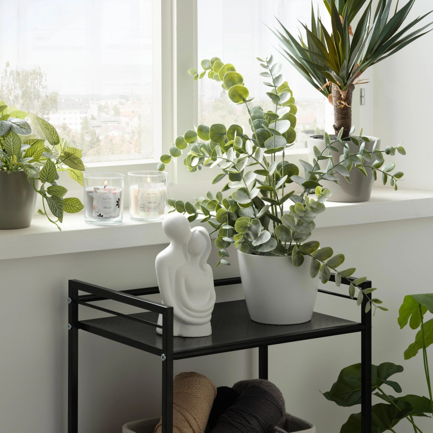 Modern Living Kunstpflanze Eucalypthus II Grau/Grün ca. 53cm_2