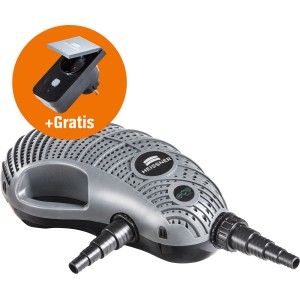 Heissner Aqua Craft Premium P 8100 Eco Teichpumpe mit Gratis-Zubehör für Bachlauf & Filter.
