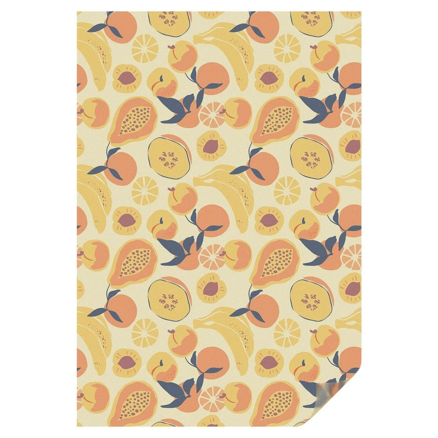 Tulup Buntglasfolie Saftige Früchte Buntglas Fensterfolie 100x146 cm Gelb S günstig online kaufen