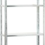 Metall-Steckregal MEDIUM, verzinkt, 150x75x30 cm, mit 4 Böden. Ideal für Keller, Garage oder Haushalt.