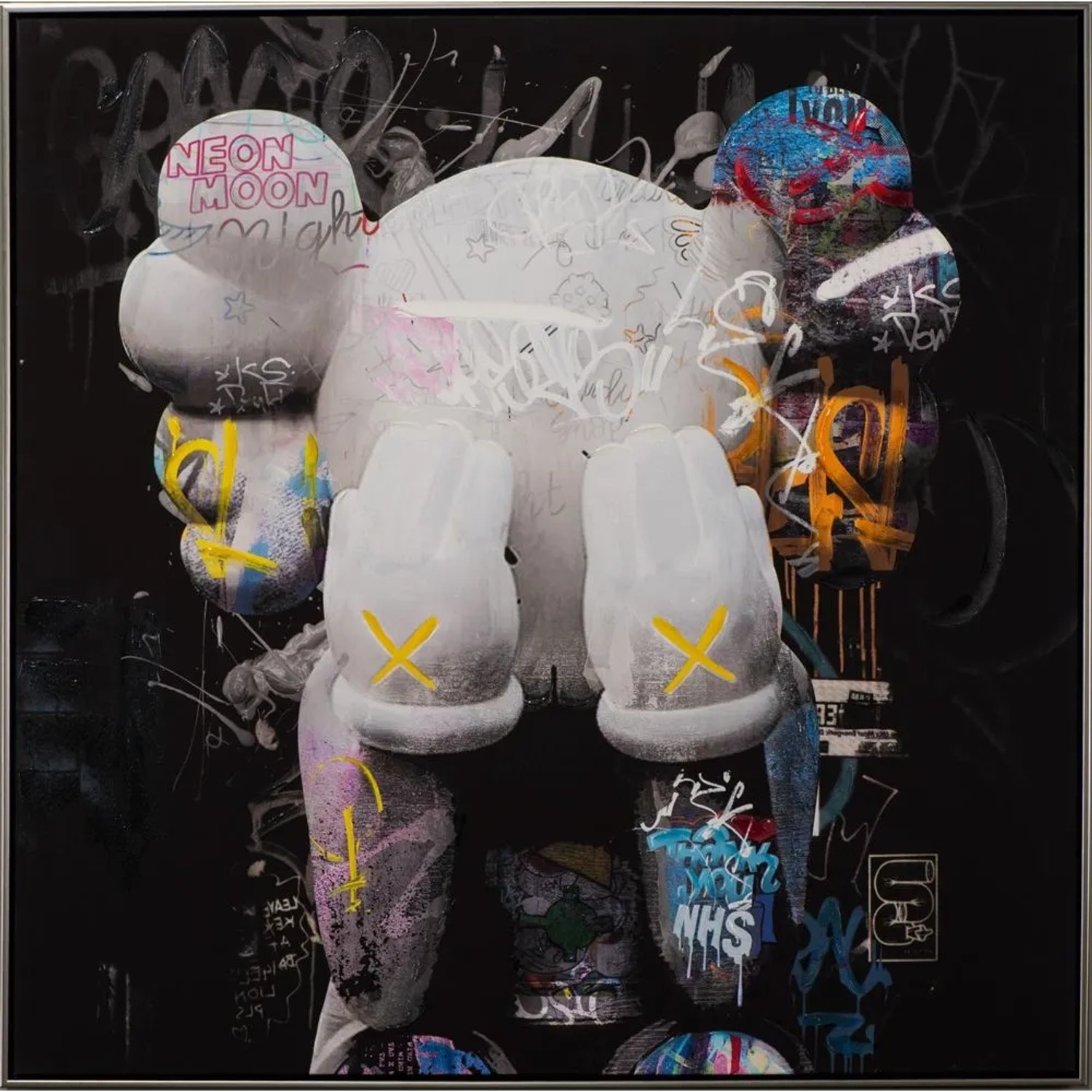 Art Universe Leinwandbild Comic Art Maus 102 x 102 cm