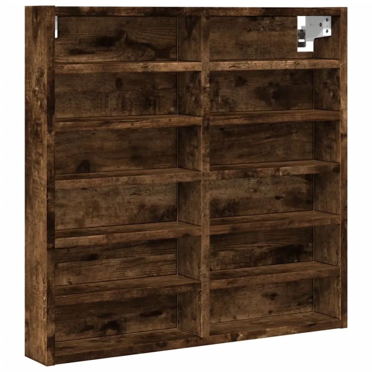 vidaXL Vitrinenschrank Räuchereiche 60x8,5x58 cm Holzwerkstoff 847965