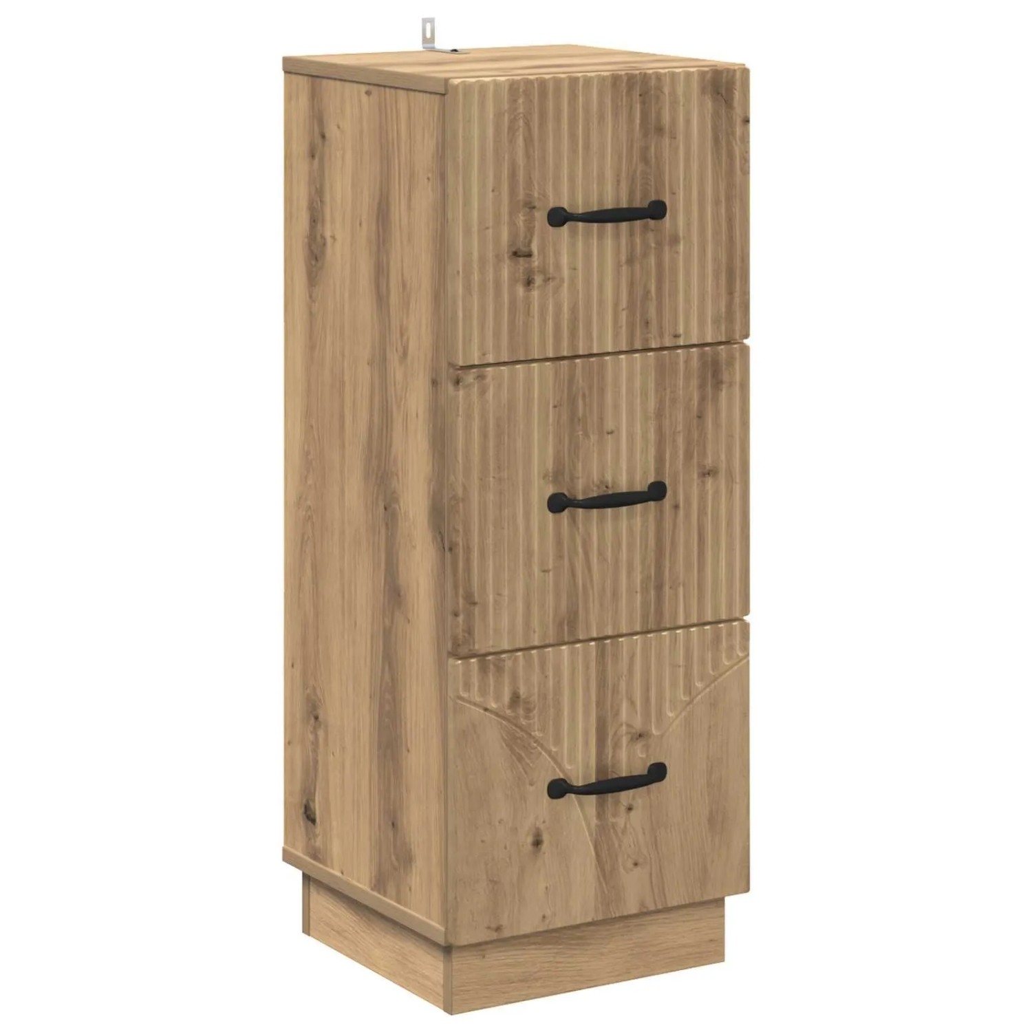 vidaXL Schubladenschrank Artisan-Eiche 33 x 34,5 x 87 cm Holzwerkstoff 895314