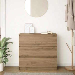 vidaXL Sideboard Artisan-Eiche 80x35x76 cm Holzwerkstoff 861741