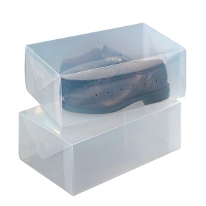 Wenko Schuhboxen 2er-Set: Transparente Aufbewahrungsboxen für Schuhe, stapelbar.