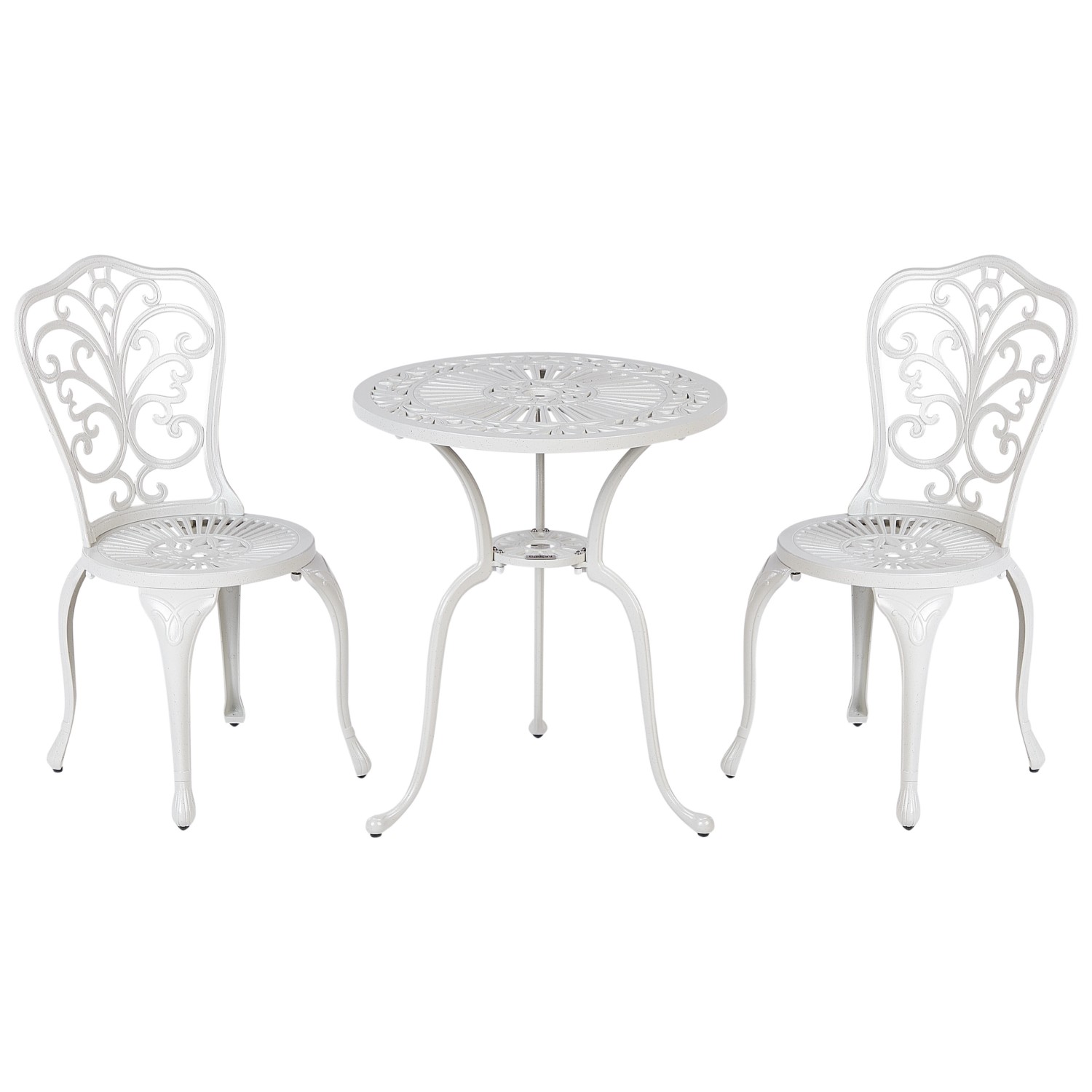 Beliani Bistro Set TRIORA/DASCIO Cremeweiß