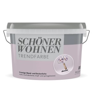 Eimer Schöner Wohnen Trendfarbe Donut, matte Wandfarbe für Innenräume.