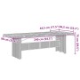 vidaXL Garten-Essgruppe, 11-teilig, mit Maßen des Tisches, aus schwarzem Poly Rattan.