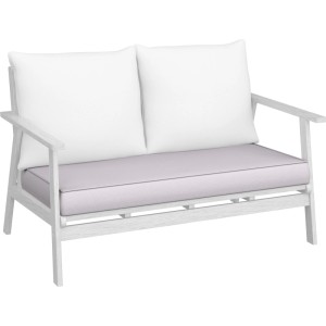 Banksitzkissen für Woodsboro Loungegruppe, beige. Ersatzkissen für 2-Sitzer Gartenmöbel.