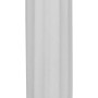 Weißer Kerzenhalter im Modern Antique Stil, 15,1 cm hoch, aus Keramik.