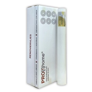 Verpackung und Rolle PROFHOME Renoviervlies PremiumVlies, glatt, weiß, 6 Rollen.