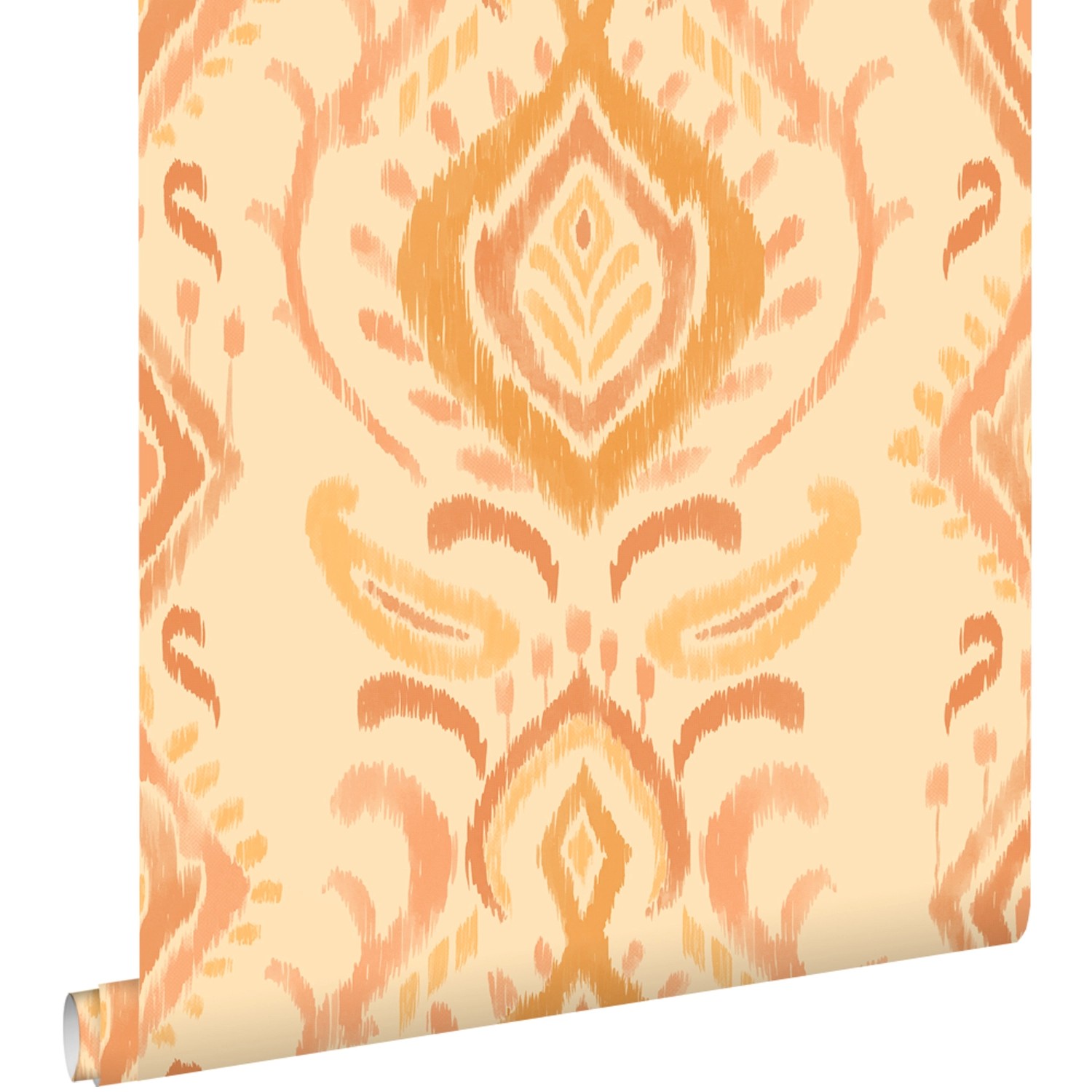 ESTAhome Tapete Ornamente Gelb und Orange 50 x 900 cm günstig online kaufen