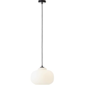 Weiße Brilliant Pendelleuchte Blop, Ø 30 cm, für Innenräume.