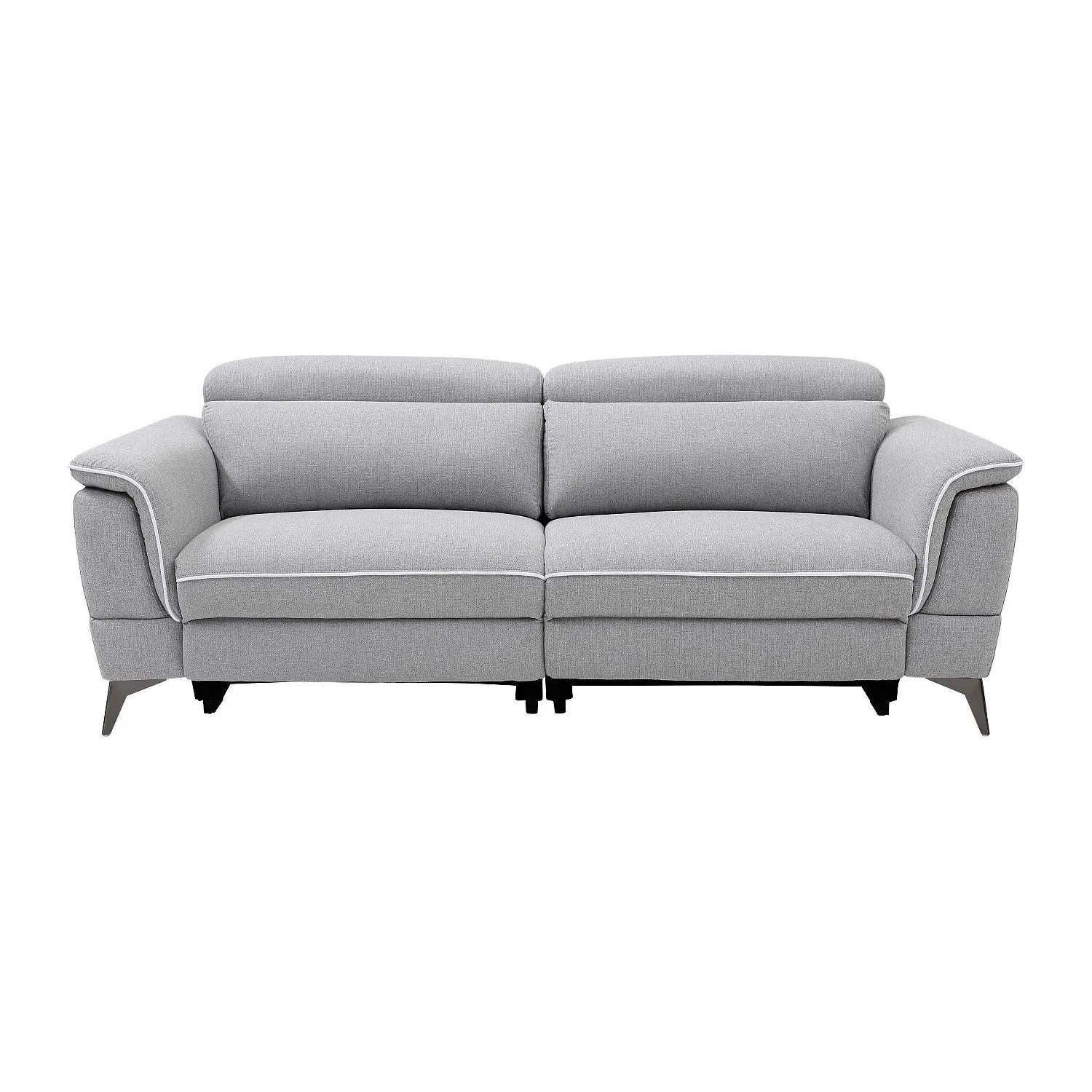 Vente-unique Relaxsofa Macari Hellgrau 216 cm