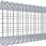Gabiona Anbaukorb Typ 2, 30x100x40 cm, Maschenweite 5x5 cm, Drahtgitter galvanbeschichtet.