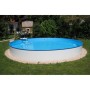 Summer Fun Stahlwandpool-Set Bahrain, Ø 350x150 cm, Aufstellbecken mit Leiter im Garten.