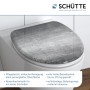 Schütte WC-Sitz Industrial Grey Duroplast mit Absenkautomatik auf WC-Becken.