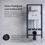 Blaues AM.PM WC Vorwandelement mit Spülkasten. Belastbar bis 400 kg für die Wand-WC Installation.