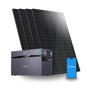 SUNSHARE Glory Balkonkraftwerk Set mit Speicher und Solarpanels.