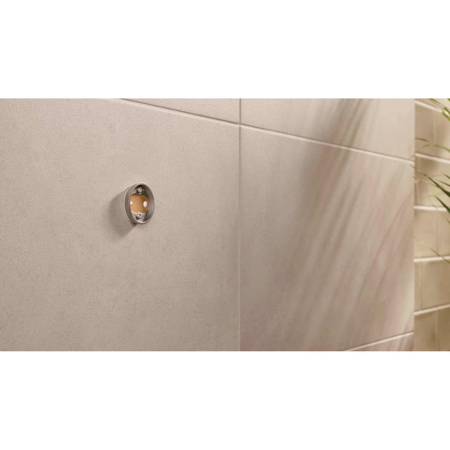 Tesa Moon Toilettenpapierhalter, schwarz matt, zur Wandmontage ohne Bohren.