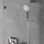 Ideal Standard Idealrain Brausegarnitur mit Kopf- und Handbrause, Chrom