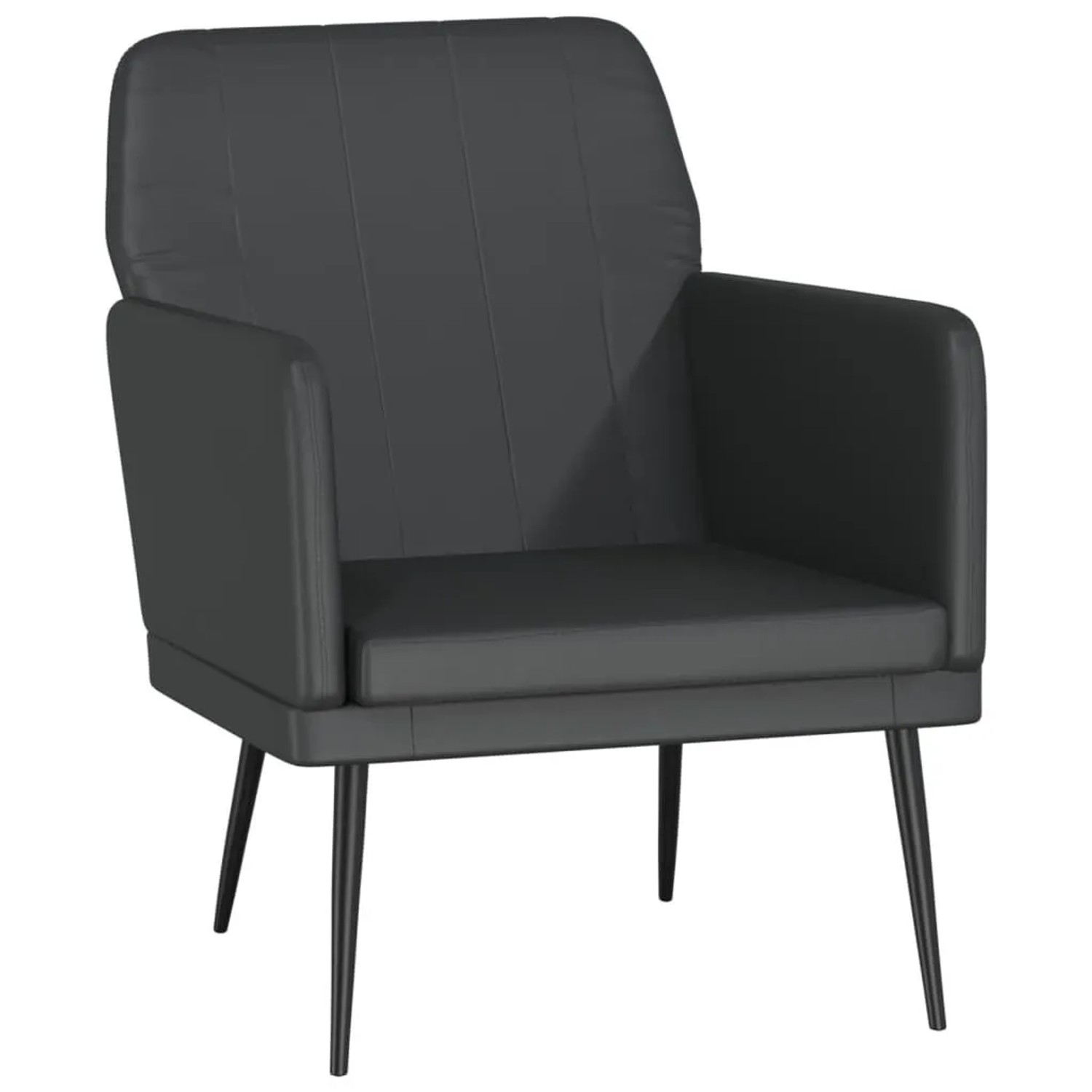 vidaXL Sessel Schwarz 61x78x80 cm Kunstleder 351392