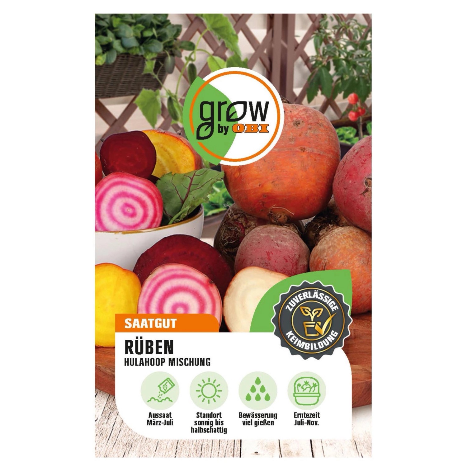 GROW by OBI Rübe Hulahoop-Mischung Beta vulgaris