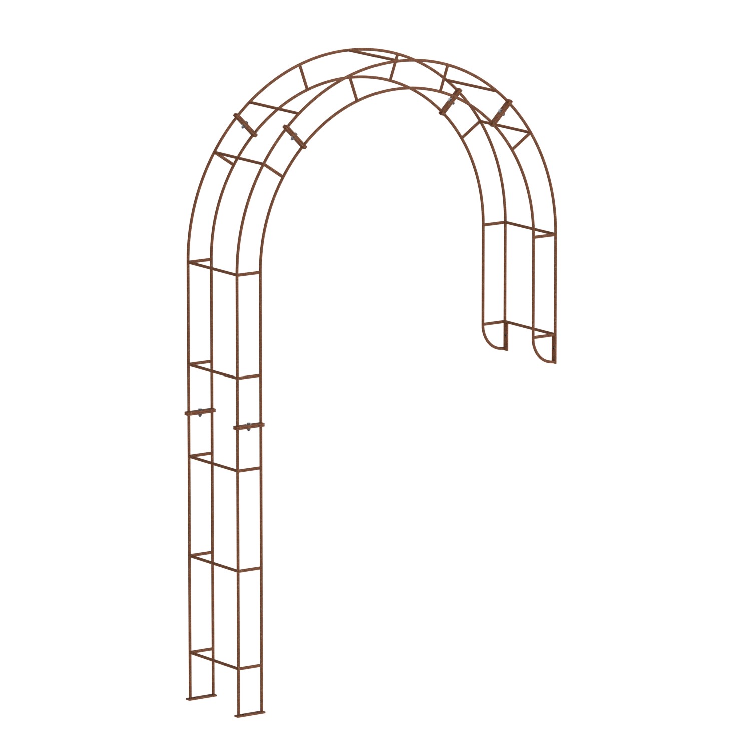 Eleo Wandrosenbogen Cremona Unbeschichtet 230 cm x 140 cm x 34 cm