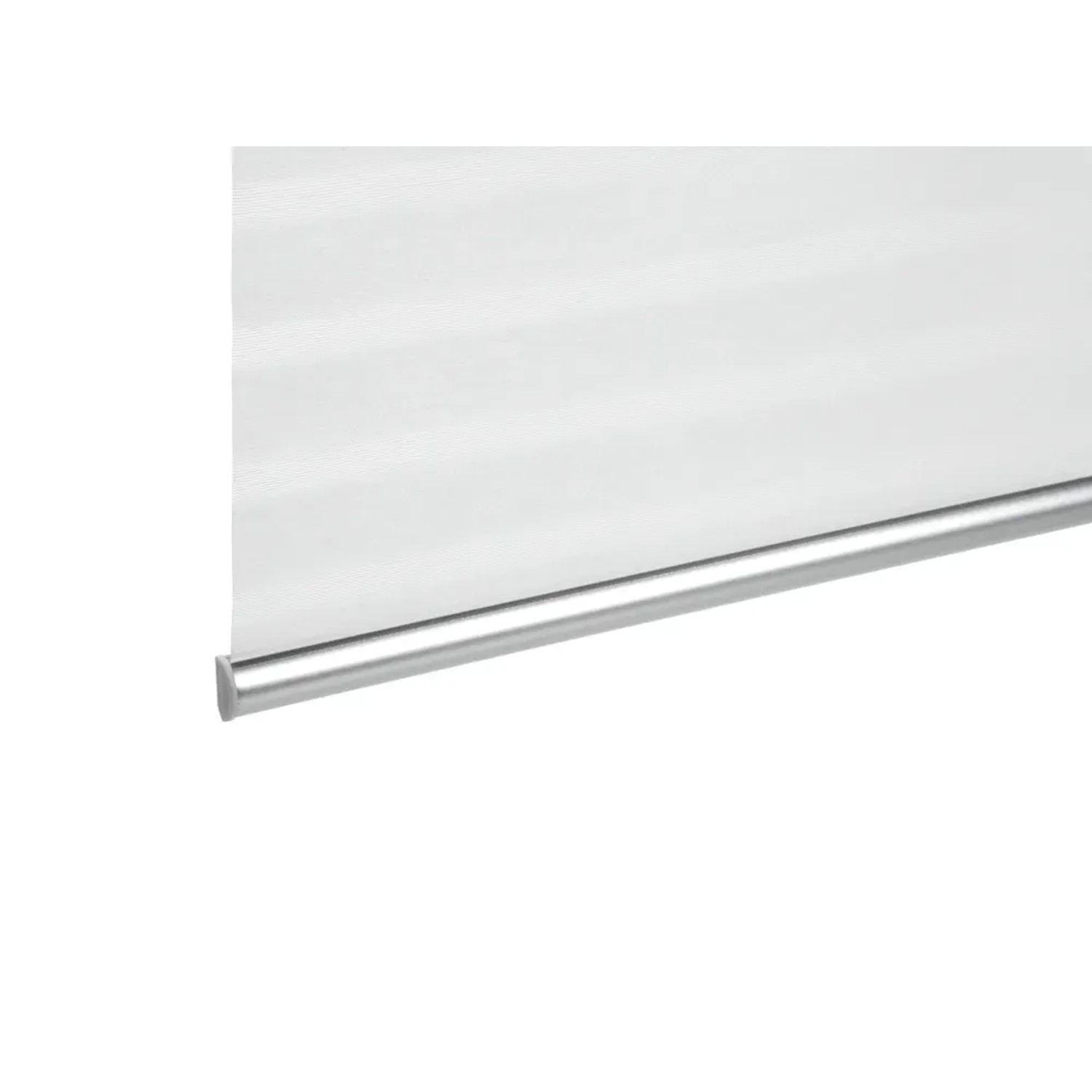 Gardinia Profil zum Klipsen für Flächenvorhangstoffe, silbernes Aluminiumprofil.