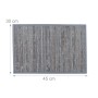 Relaxdays Tischset 6er Set Bambus Grau Rutschhemmend 45 cm x 30 cm_4